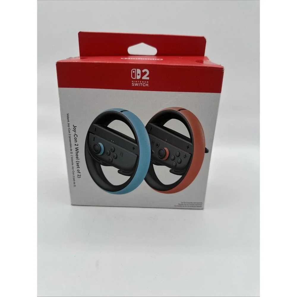Nintendo Switch 2 Joy-Con Wheel Blue/Red – Mario Kart Steering Wheels